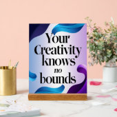 あなたの創造性は限界を知らないオプション3 アクリルサイン (ウェディング)