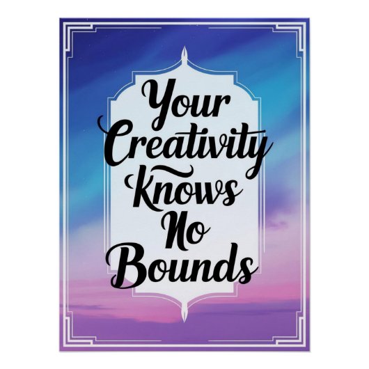 あなたの創造性は限界を知らないオプション3 ポスター (正面)