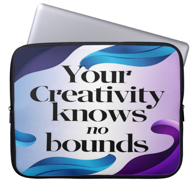 あなたの創造性は限界を知らないオプション3 ラップトップスリーブ (正面)
