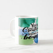 あなたの創造性は限界を知らないオプション4 コーヒーマグカップ (正面左)