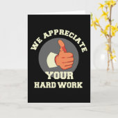 あなたの努力に感謝しています カード (黄色い花)