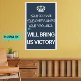 あなたの勇気あなたの元気なヴィンテージ英国 ポスター