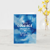あなたの勇気は私を驚かせます カード (黄色い花)