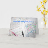 あなたの勉強との幸運 カード (黄色い花)