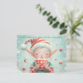 あなたの北極のエルフからのクリスマスプレゼント | かわいい シーズンポストカード (スタンド正面)