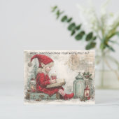 あなたの北極のエルフからのクリスマスプレゼント| かわいい シーズンポストカード (スタンド正面)