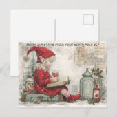 あなたの北極のエルフからのクリスマスプレゼント| かわいい シーズンポストカード (正面/裏面)