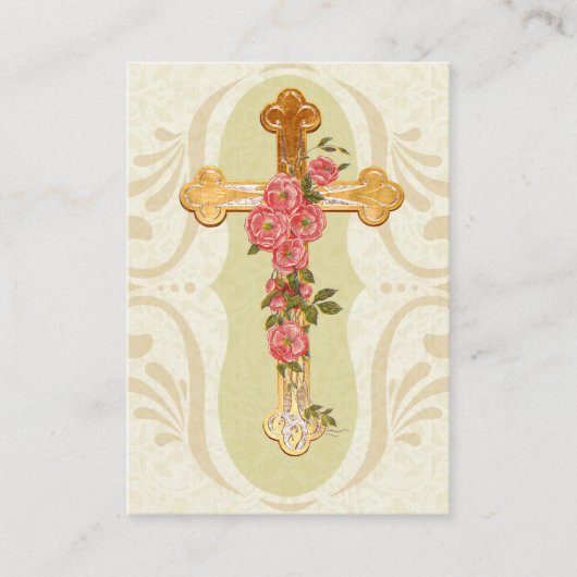 "あなたの十字の"神聖なカードのSt Francis de Sales 名刺 (正面)