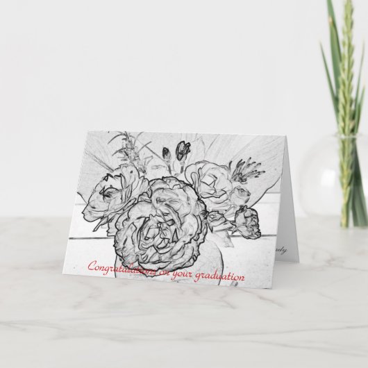 あなたの卒業のお祝い カード (正面)