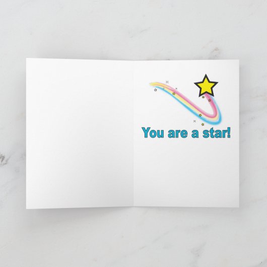 あなたの卒業のお祝い! カード (内部)