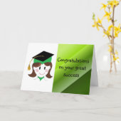 あなたの卒業のお祝い カード (黄色い花)