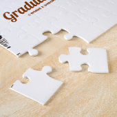 あなたの卒業のお祝い! (白いウサギ) ジグソーパズル (側面)