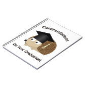 あなたの卒業のハリネズミのお祝い ノートブック (左側)