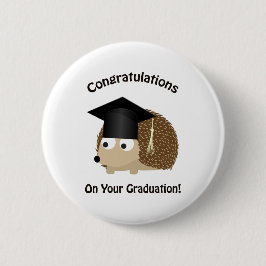 あなたの卒業のハリネズミのお祝い 缶バッジ