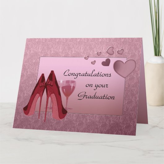 あなたの卒業の挨拶状のお祝い カード (正面)