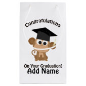 あなたの卒業猿のお祝い スモールペーパーバッグ (裏面)