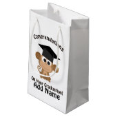 あなたの卒業猿のお祝い スモールペーパーバッグ (裏面アングル)