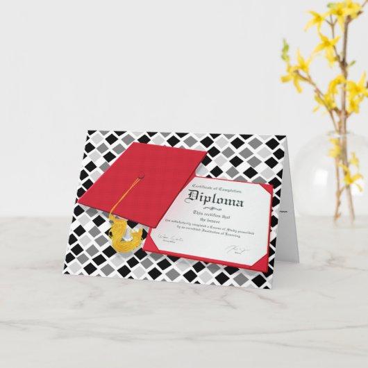 あなたの卒業証書 カード (黄色い花)