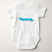 あなたの単語を与えましたか。 ベビーボディスーツ (裏面)