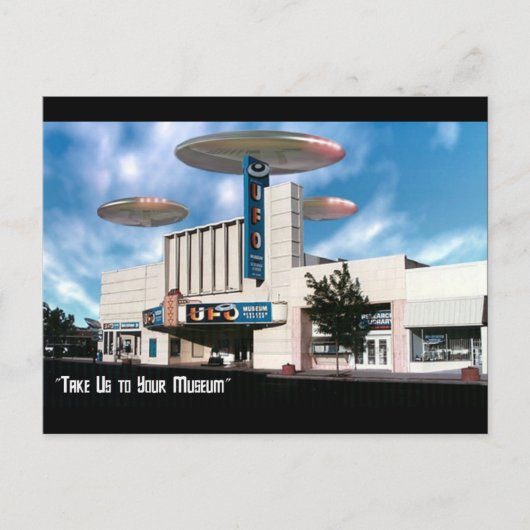 あなたの博物館に私達を連れて行って下さい ポストカード (正面)