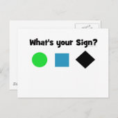 あなたの印は何ですか。 ポストカード (正面/裏面)