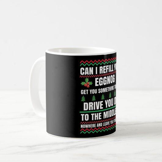 あなたの卵のクリスマスムービーを補充できるか コーヒーマグカップ (正面左)