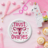 あなたの卵巣の子宮を信頼認識度 ペーパープレート (パーティー)