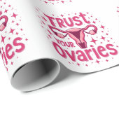 あなたの卵巣の子宮を信頼認識度 ラッピングペーパー (ロールコーナー)