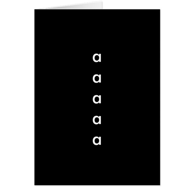 あなたの厳選された文字 (正面)