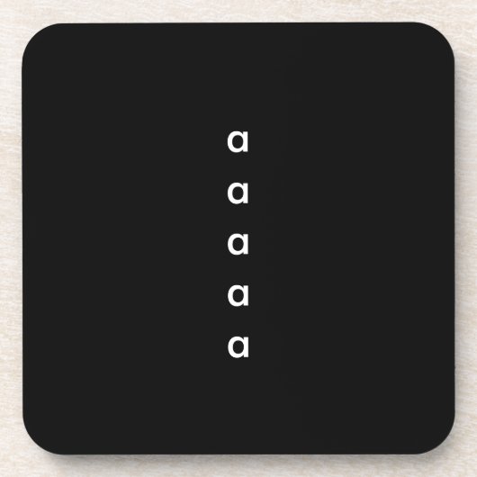 あなたの厳選された文字 コースター (正面)