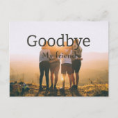 あなたの友人に別れの葉書を ポストカード (正面)