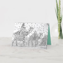 あなたの友人のために着色するべきクリスマスカード シーズンカード