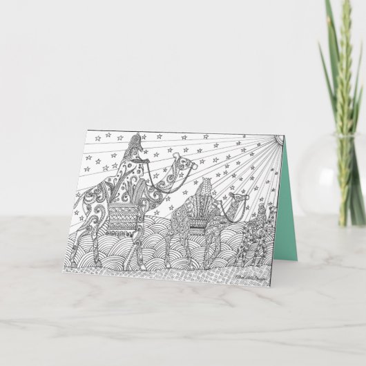 あなたの友人のために着色するべきクリスマスカード シーズンカード (正面)