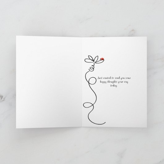 あなたの友人の考えることは女性を持つデイジー煩わせます カード (内部)