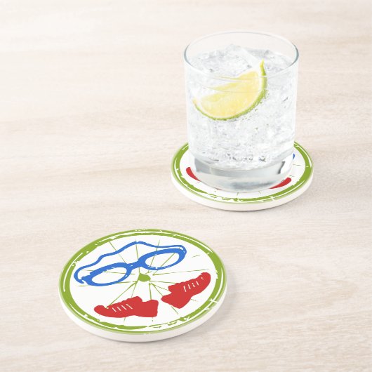 あなたの友人または家族のための素晴らしいトライアスロンのギフト コースター (側面)