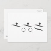 あなたの友人または家族のための素晴らしいトライアスロンのギフト ポストカード (正面/裏面)