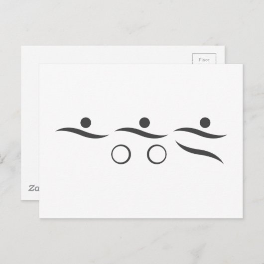 あなたの友人または家族のための素晴らしいトライアスロンのギフト ポストカード (正面/裏面)