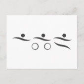 あなたの友人または家族のための素晴らしいトライアスロンのギフト ポストカード (正面)