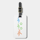 あなたの友人または家族のための素晴らしいトライアスロンのギフト ラゲッジタグ (正面縦)