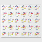 あなたの友人または家族のための素晴らしいトライアスロンのギフト ラッピングペーパー (フラット)