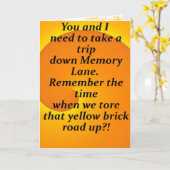 あなたの友人カードを忘れないで下さい カード (黄色い花)