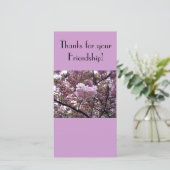 あなたの友情の写真カードをありがとう サンキューカード (スタンド正面)