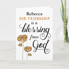 あなたの友情は神賛美から来たものだ カード