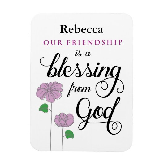 あなたの友情は神賛美磁石からのものだ マグネット (縦)