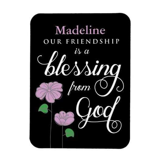 あなたの友情は神賛美磁石からのものだ マグネット (縦)