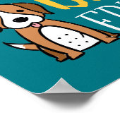 あなたの友最高の人のシェルターを採用かわいい犬の恋人 ポスター (角)