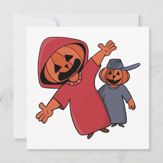 あなたの友達にハロウィンの挨拶を 招待状 (正面)
