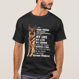 あなたの友達、ジャーマンシェパードの真っすぐな忠誠心 D Tシャツ