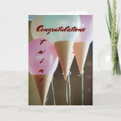 あなたの双子の誕生に愛を倍にする カード (正面)