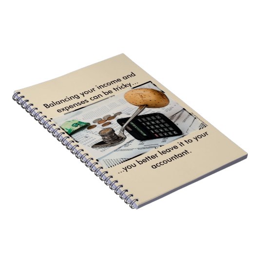 "あなたの収入および費用のバランスをとることはこうかつ"である場合もあります ノートブック (右側)